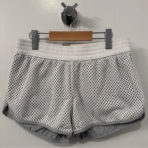*THRIFTY* Champion White Mesh Athletic Shorts